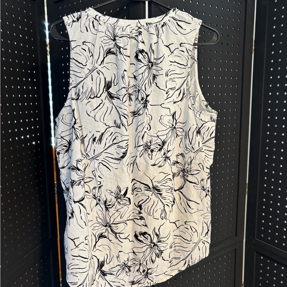 Joie Black and White Floral Blouse - Picture 8 of 8